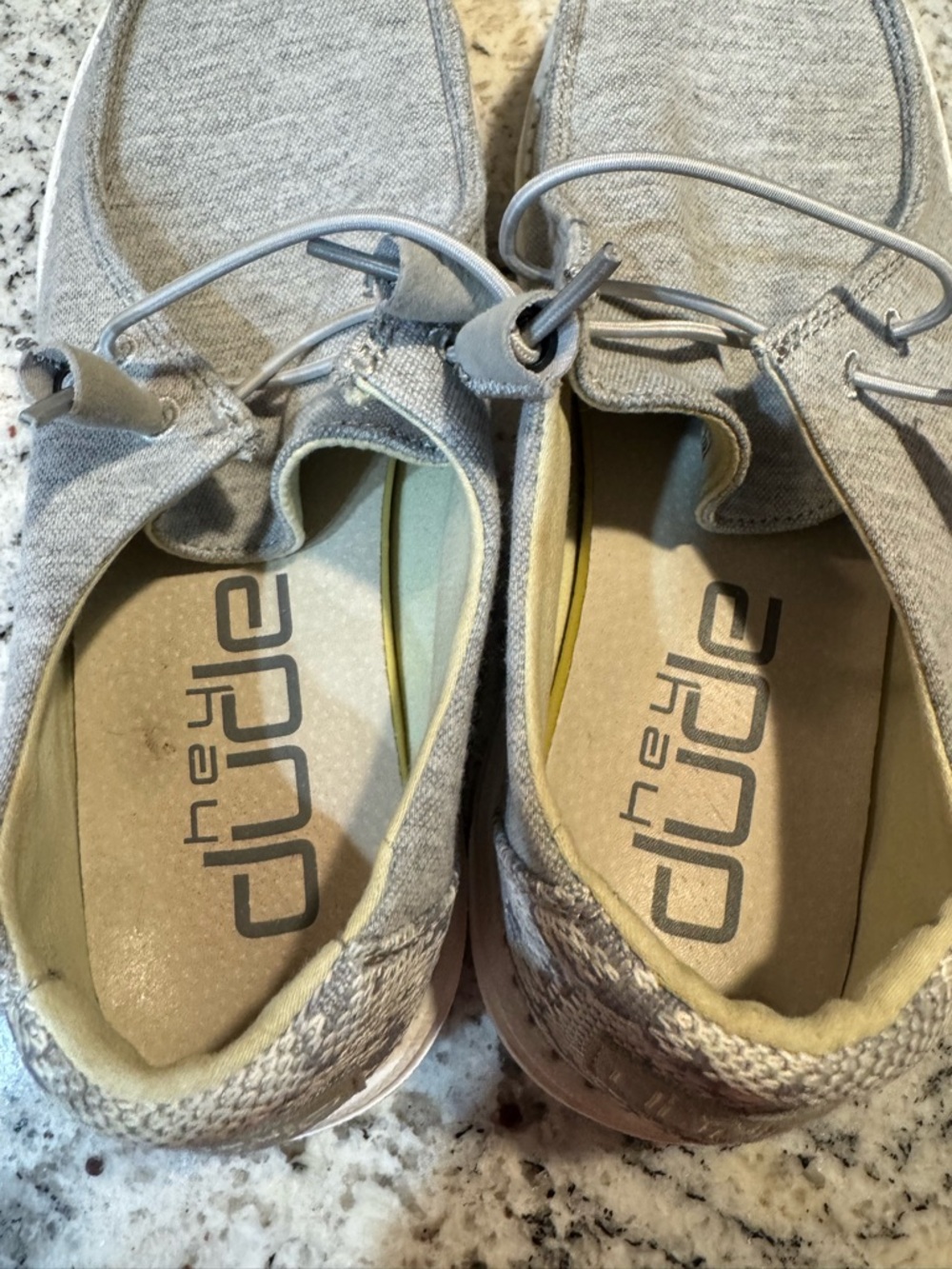 Hey Dude Women’s Wendy Two-Tone Light Gray Casual Slip-On Loafers - Picture 5 of 6